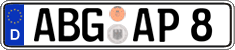 German license plate, Regular plates