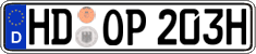 German license plate, Plates for oldtimers (type 
