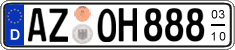German license plate, Seasonal plates