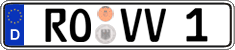 German license plate, Regular plates