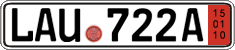 German license plate, Export transit plates
