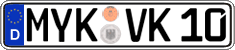 German license plate, Regular plates