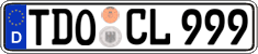 German license plate, Regular plates