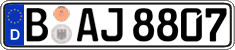 German license plate, Regular plates