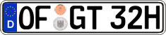 German license plate, Plates for oldtimers (type 