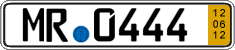 German license plate, Short-term transit plates