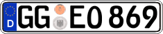 German license plate, Regular plates