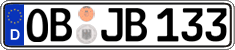 German license plate, Regular plates