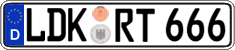 German license plate, Regular plates