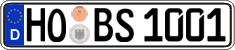 German license plate, Regular plates