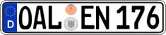 German license plate, Regular plates