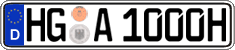 German license plate, Plates for oldtimers (type 