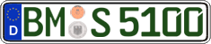 German license plate, Regular plates