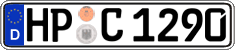 German license plate, Regular plates