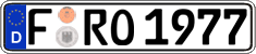 German license plate, Regular plates