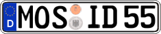 German license plate, Regular plates