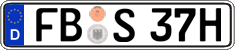 German license plate, Plates for oldtimers (type 