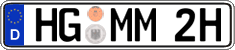 German license plate, Plates for oldtimers (type 