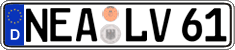 German license plate, Regular plates
