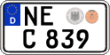 German license plate, Regular plates