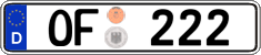 German license plate, Official services and consulates