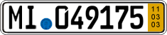 German license plate, Short-term transit plates