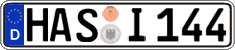 German license plate, Regular plates