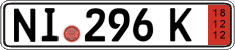 German license plate, Export transit plates