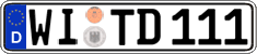 German license plate, Regular plates