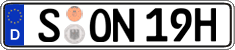 German license plate, Regular plates