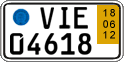 German license plate, Short-term transit plates