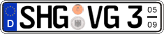 German license plate, Seasonal plates
