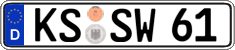 German license plate, Regular plates