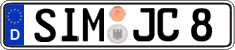 German license plate, Regular plates