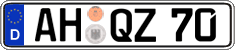 German license plate, Regular plates