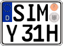German license plate, Plates for oldtimers (type 