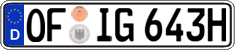 German license plate, Plates for oldtimers (type 