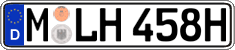 German license plate, Plates for oldtimers (type 