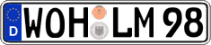 German license plate, Regular plates