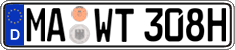 German license plate, Plates for oldtimers (type 