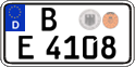 German license plate, Regular plates