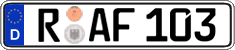 German license plate, Regular plates
