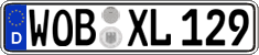 German license plate, Regular plates