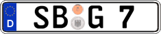 German license plate, Regular plates