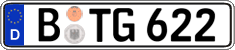 German license plate, Regular plates