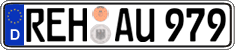 German license plate, Regular plates