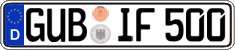 German license plate, Regular plates
