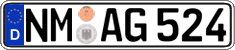 German license plate, Regular plates