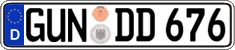 German license plate, Regular plates
