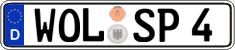 German license plate, Regular plates